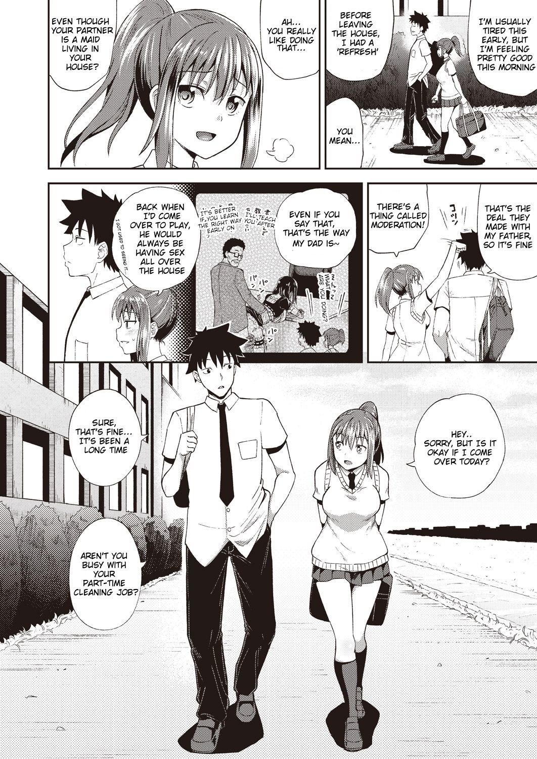 Hentai Manga Comic-My Childhood Friend is my Personal Mouth Maid-Chapter 1-2